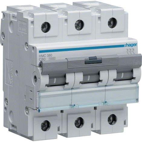 Hager HMC380 Drehschalter dreiphasig 80A Typ C 15kA (1/3)