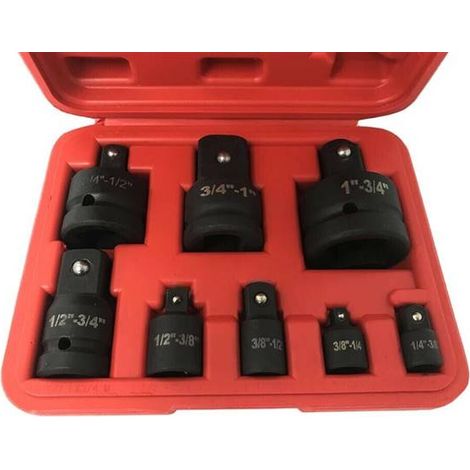 Kit 8 Adattatori Riduttori Impatto Bussole Aria Compressa (1/2)
