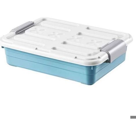 Organiseur de Rangement Sous le Lit - Roulettes Étanches - Grande Capacité - Faible Hauteur - Pour Literie et Vêtements - 1 Pièce (1/5)