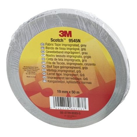 Cinta adhesiva impregnada Scotch 19 mm x 50 m gris