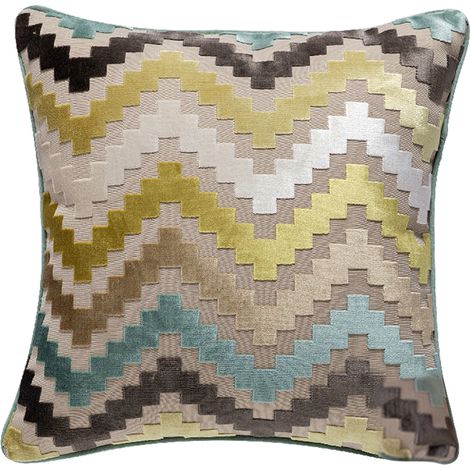 Housse De Coussin En Velours Côtelé - Tissu Doux Imprimé Réactif - Pour Salon Chambre Bureau - Lot De 1 Pièce 45x45cm (1/5)