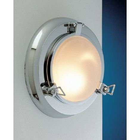 LED Wandleuchte Ø 27,5 cm Glas Echt-Messing 3000 K 898 lm Maritim Wandlampe (1/2)