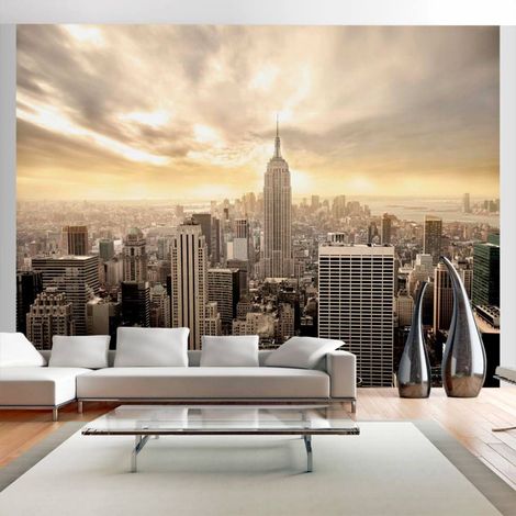 Papier peint new york manhattan à l'aube - 350 x 270 cm (1/4)