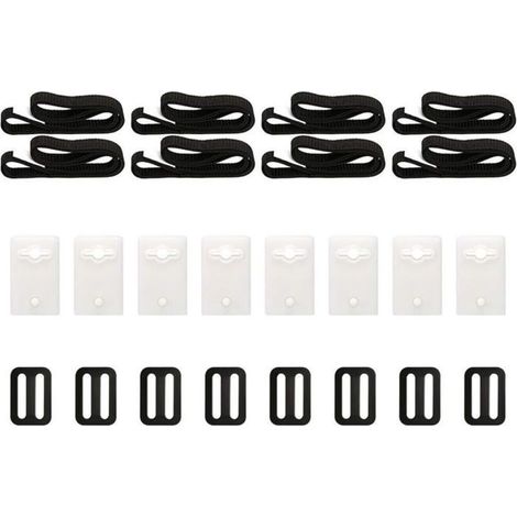 Kit de fixation pour bâche solaire de piscine, 8 Sangles de bâche solaire, kit avec sangles universelles à bobine pour fixation (1/5)