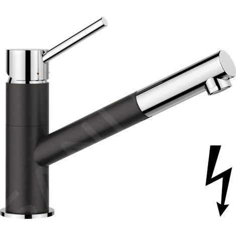 Blanco Kano S - Mitigeur d’évier avec bec extractible, anthracite/chrome 527649 (1/2)