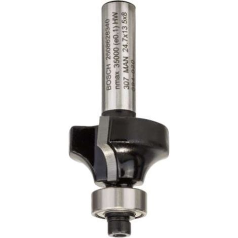 Bosch - Punta per fresa per legno, arrotondata, 24,7x53 mm 2608628340 (1/3)