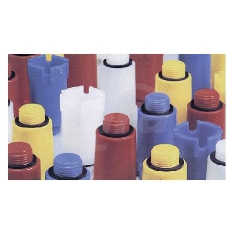 Tappo prova impianti rosso con guarnizione 1/2" 641801RS1/2 (1/2)