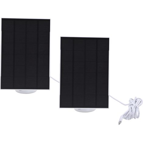 Panneaux solaires 8 W compatibles avec la caméra de sécurité extérieure Blink 4, chargeur solaire micro USB Type C, support orientable à 360°, étanchéité IP65 (1/5)