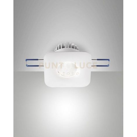 SIGMA SYSTEM INCASSO BIANCO QUADRATO FISSO A LED 7W 3000K 800LM IP40
