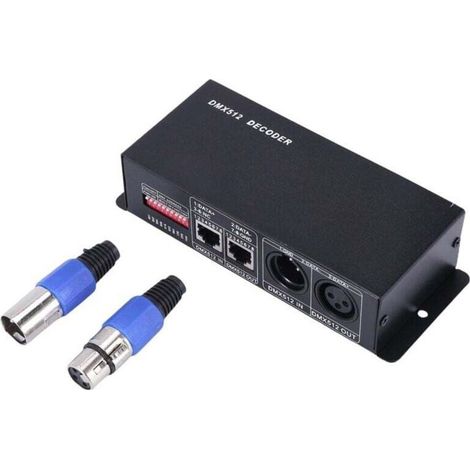 4-Kanal RGBW 8A LED-Controller für 12V/24V-Streifen, 512-Kanal-Decoder (1/4)