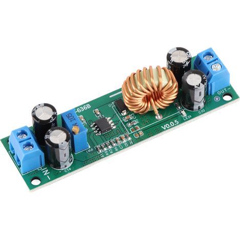 Module d'alimentation DC-DC abaisseur réglable 6.5V-60V vers 1.25V-30V 10A, convertisseur de tension puissant (1/5)