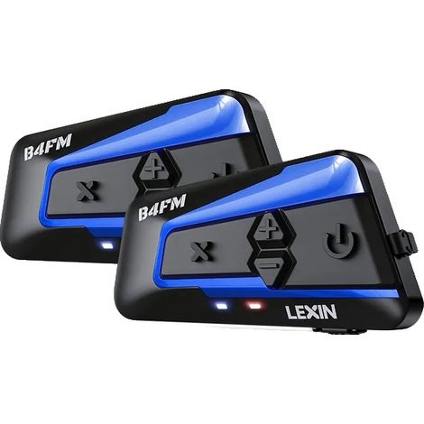 Intercom de casque de moto, Bluetooth 5.0, partage de musique, B4FM-X 2PCS (1/2)