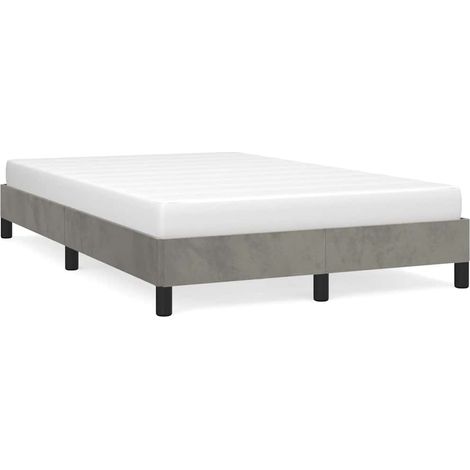 Maison Exclusive - Giroletto senza Materasso Grigio Chiaro 120x190 cm Velluto (1/5)