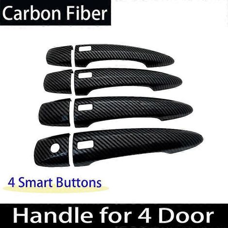 Protection extérieure en fibre de carbone pour poignées de porte Nissan X-Trail T33 Rogue 2021-2023 MK4 - Accessoires auto - 4 poignées, 4 boutons (1/5)