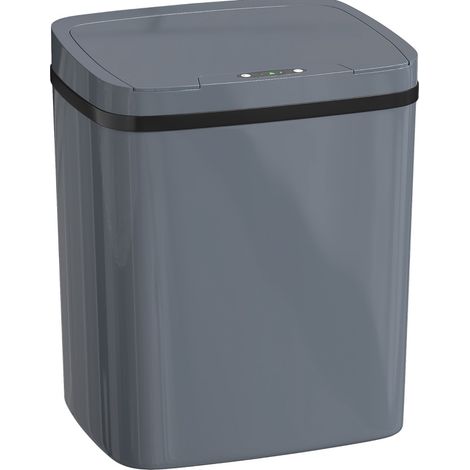Bidone della spazzatura con sensore 15 L grigio HOMVRA (1/5)