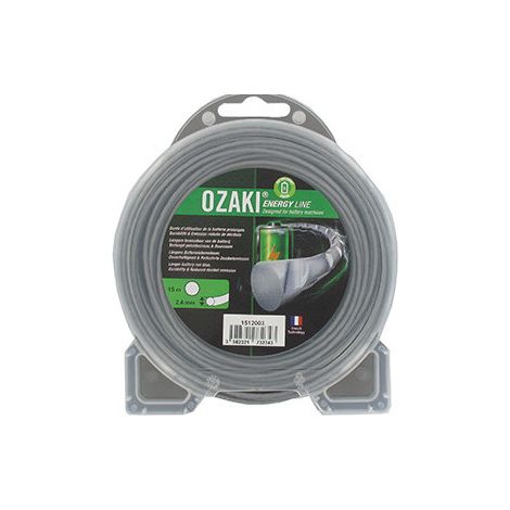 Schale mähfaden tech gewellt rund oder 2,4mm OZAKI ENERGY line (15m)