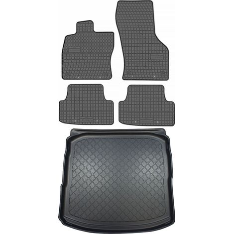 Set di tappetini in gomma per auto e tappetino per bagagliaio per Audi A3 III 8V berlina dal 09.2013 al 03.2020. (1/5)