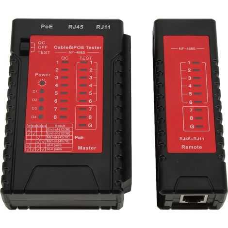 Testeur de câbles téléphoniques NOYAFA NF-468S : détection de déconnexion de tension. (1/5)