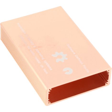 Boîtier en alliage d'aluminium doré compatible avec la plateforme radio logicielle open source One (1 MHz – 6 GHz) (1/5)