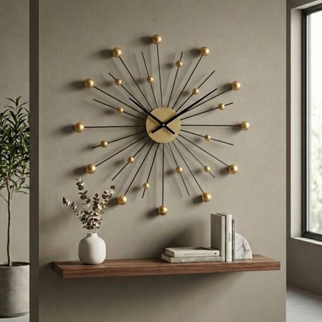 Relica Retro Beaded Ball Wall Clock (1/2)