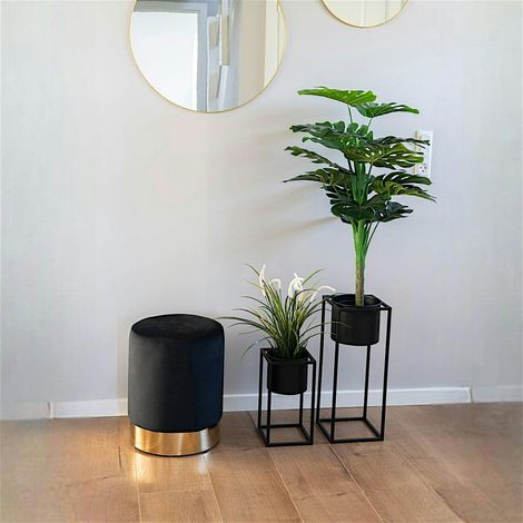 Monstera artificiel en pot H 90 cm (1/3)