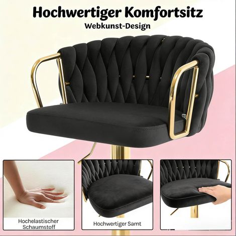 Küchenstuhl,Soft-Kissen-Tisch-Hocker,Bequeme Sitze,Elegante Bar-Hocker,Kaffeestuhl(Es ist nur ein Bar Stuhl enthalten) (1/5)