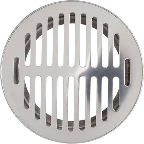 1 Bonde de douche ronde,Acier inoxydable,15 cm,Antidérapante,Crépine évier,Salle de bain (1/5)