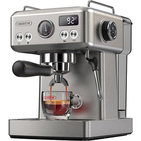 Macchina per caffè espresso a pressione HiBREW H10A con controllo della temperatura