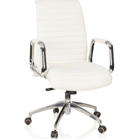 Bürostuhl / Chefsessel ASPERA 10  Nappaleder elfenbein hjh OFFICE