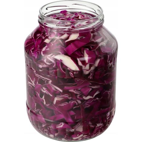 KADAX Lot de 1,7 l - Verre de conservation à insérer - Fi89 mm - Verre à concombre - Bocal en conserve, bocaux ronds (sans couvercle (1/5)