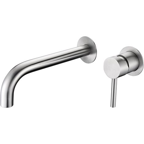IMEX Grifo empotrado para lavabo Moscú acero inoxidable S316 monomando cuerpo en dos piezas independientes color acero inox modelo Imex-GLT023-AC (1/6)