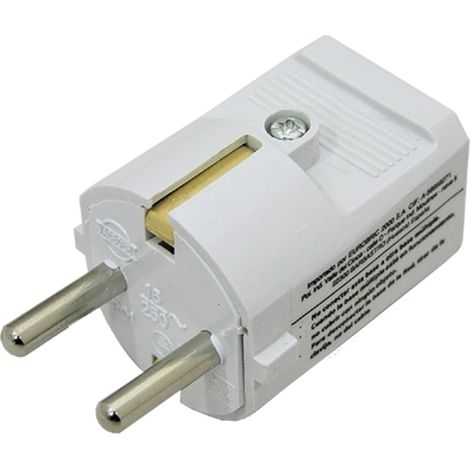 Clavija bipolar 16A blanca