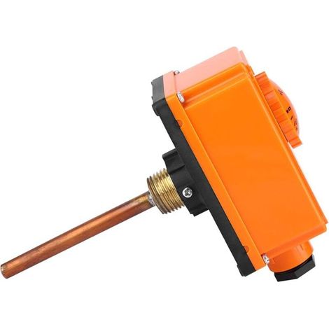 Thermostat d'eau chaude, thermostat d'eau chaude à 90 °C, démarrage à haute température, filetage extérieur G1/2, tube de contrôle de température Aquastat pour eau chaude (1/5)