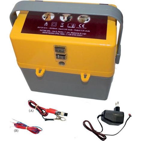 Batterie électrique 9V/12V et courant 230V pour clôtures jusqu'à 6 km pour chevaux bovins, ovins et caprins