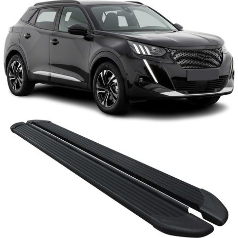 Marchepieds Latéraux pédale pour Peugeot 2008 2020-2025 Noir Aluminium 2Pcs (1/5)