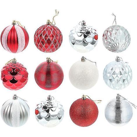 12 Weihnachtskugeln zum Aufhängen (1/3)