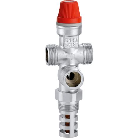 Thermisches Ablassventil mit eingebauter Nachspeisung für Festbrennstoffgeneratoren 3/4" Caleffi 544501  3/4"