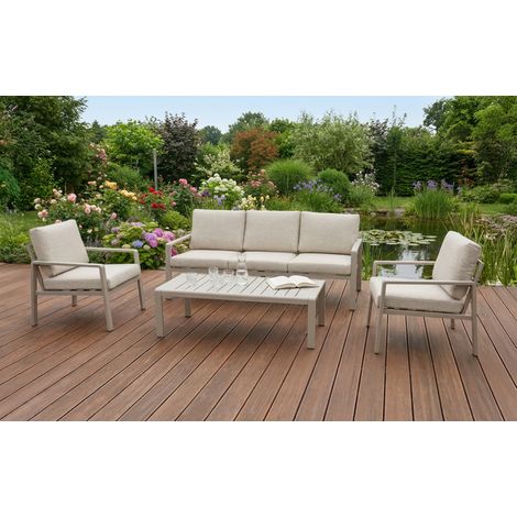 Primaster Gartenmöbel-Set Lucca Aluminium Sitzgruppe (1/3)