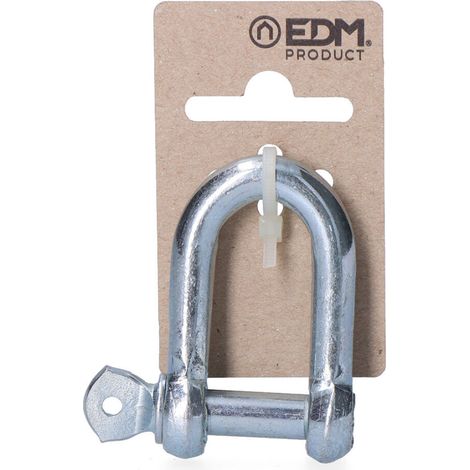 Grillete, de acero con acabado galvanizado, ø10 mm, blister