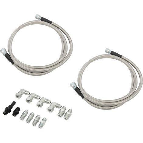 Tuyau flexible de refroidissement de transmission de 70 pouces avec adaptateurs, en acier inoxydable, pour voitures et camions Chevrolet. (1/5)