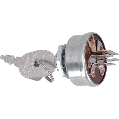 Interrupteur de Démarrage 24V avec Clé pour Tondeuse à Gazon, Compatible Modèles 365402 STD365402 3621R 4406R