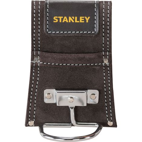 Stanley – Ceinture porte-outils en cuir – 1 pochette – 1 poche – Pour outils lourds – Conception ergonomique pour confort prolongé