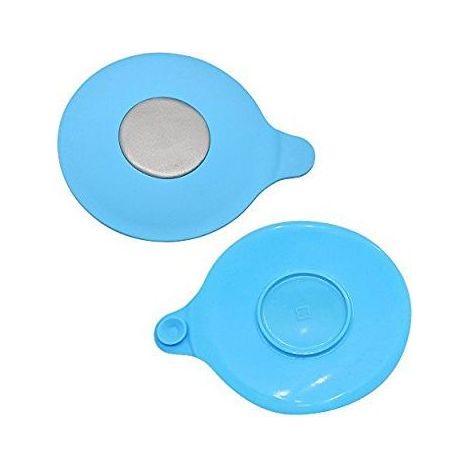 Set mit 2 Badewannenstöpseln zum Auffangen von Haaren (blau), Badewannen-Abflusssieb, Spülbeckenfilter, Silikon-Abflussstopfen für Badezimmer, Waschküche (1/4)