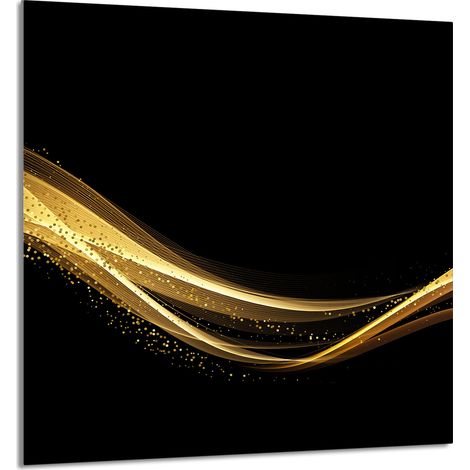 Panneau de verre pour cuisine 60x65 Noir (1/5)