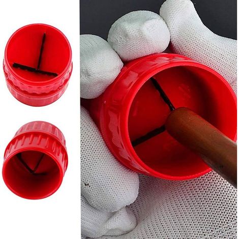 2 pack Ebavureur Cuivre, Ebavureur Multicouche Universel avec Lames en acier trempé Lame Durable pour Tuyaux en Cuivre Aluminium Laiton PVC Xtérieur 5mm-38mm Interieur: 3mm-38 mm (1/3)