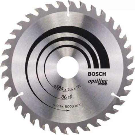 Bosch Optiline Wood Lama per sega circolare 184x30 mm per legno
