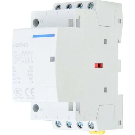 Trywise 4P 20A 2NO 2NC Haushalts-Wechselstromschütz, DIN-Schienenmontage (220V/230V) (1/4)