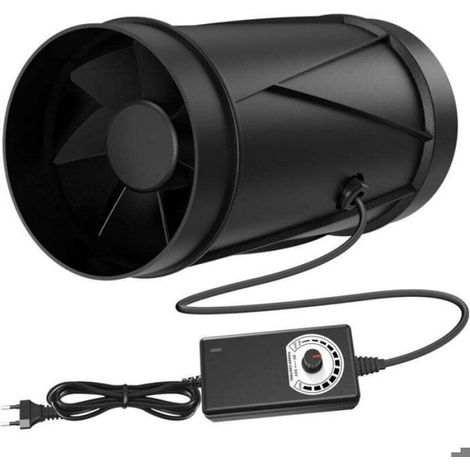 Ventilateur Extracteur d'air 100mm, 7W 221 m³/h Extracteur d air de Ventilation avec Contrôleur de Vitesse Variable Aérateur (1/4)