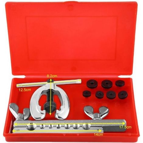Kit d'outils d'évasement de tuyaux, réparation de tubes évasés, comprend des matrices d'épandage de pinces, 9 pièces (1/5)