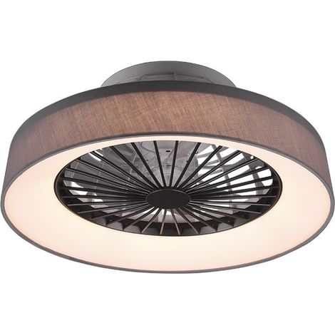 Ventilador moderno Led Light 30w Regulable Farsund Grey Trio Lighting (1/5)